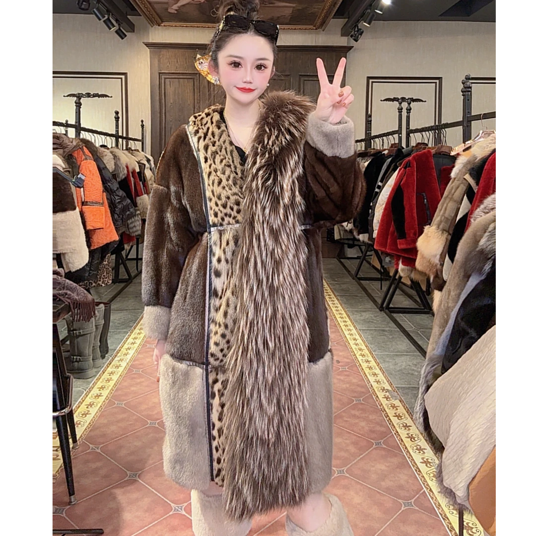 【DCP•Flagship store】22176 新款时尚水貂狐狸毛狸子毛外套