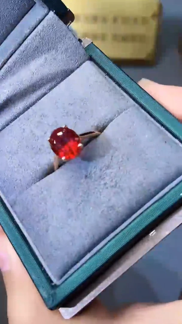 【闪购商品】红宝石戒指银S925镶嵌354