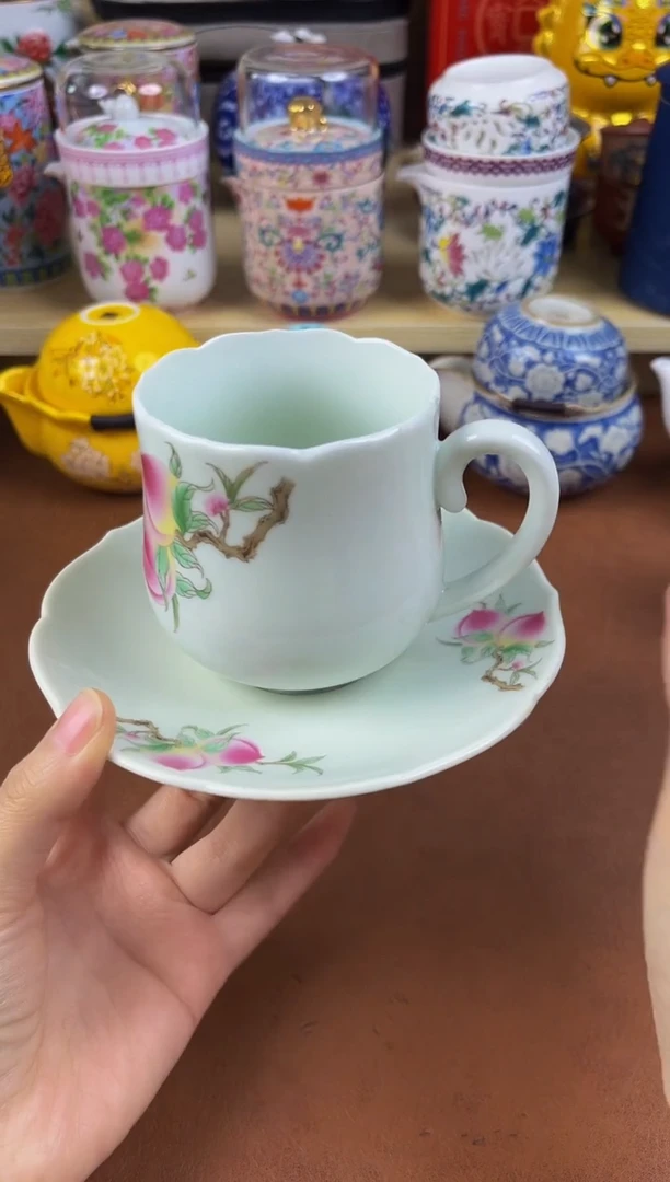 陶瓷茶具摆件旅行套组