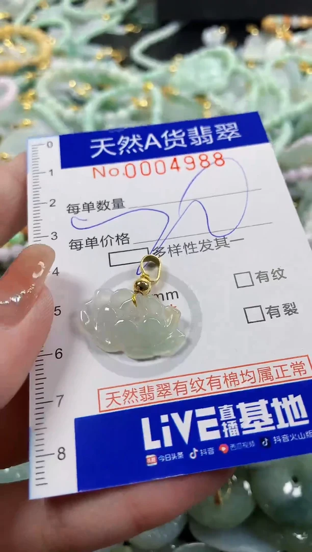 颈饰未镶嵌翡翠天然A货翡翠