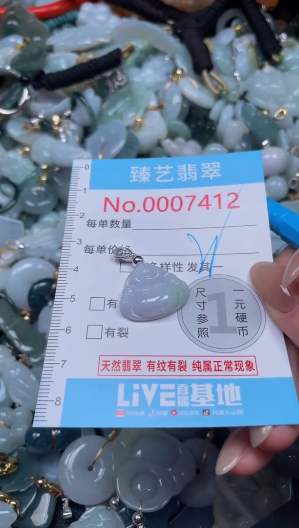 颈饰未镶嵌翡翠7412