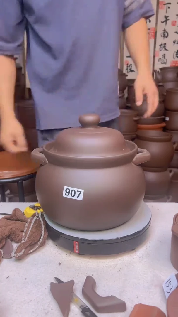 宜兴紫砂5升大肚煲907