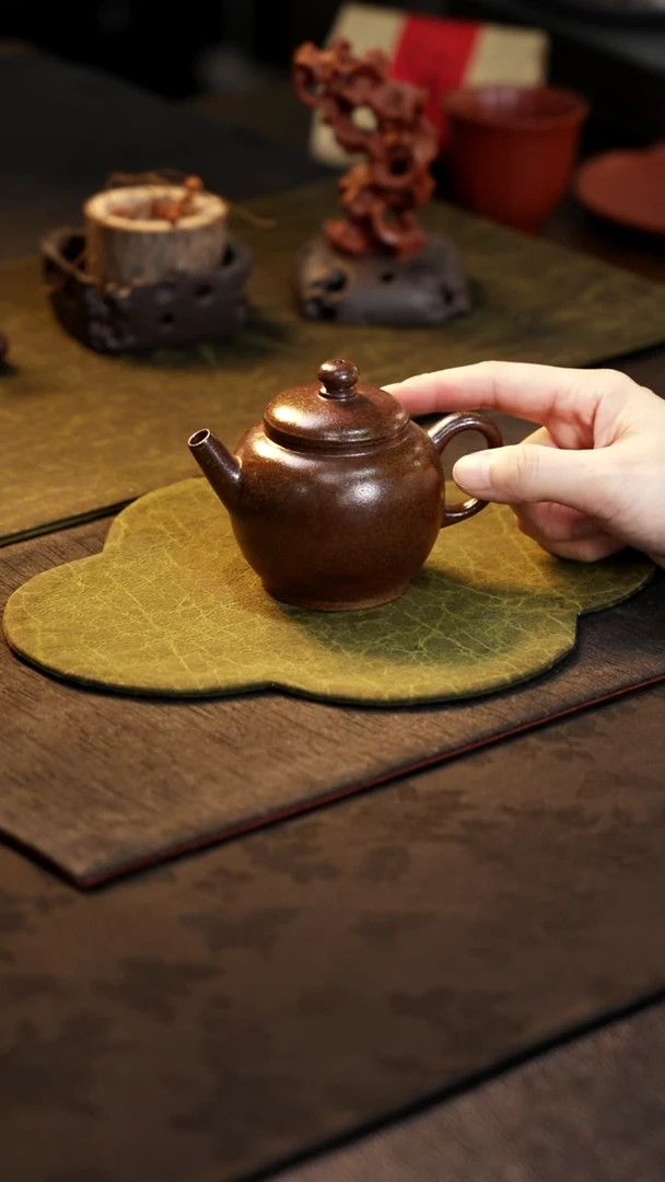 茶壶紫砂柴烧巨轮珠
