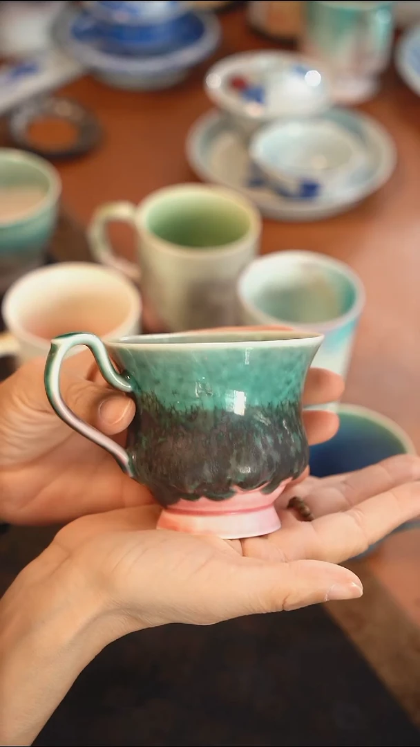 和*    哼窑咖啡杯