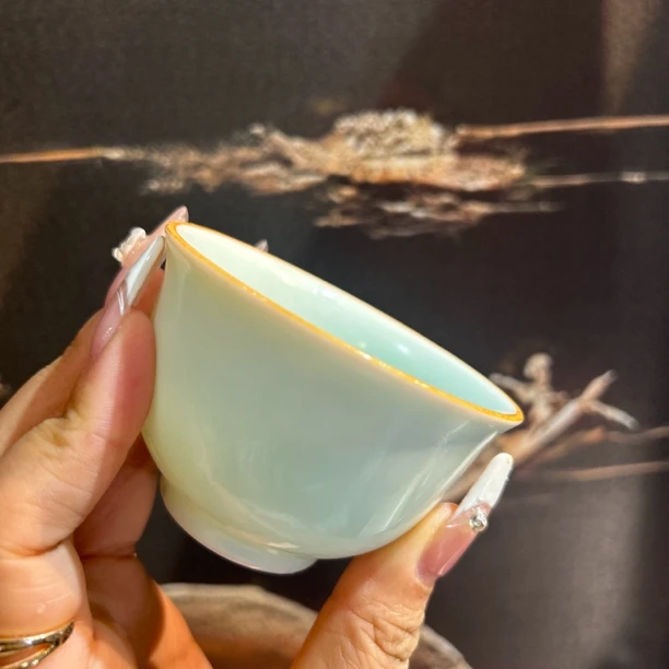 影青茶器主人杯茶杯好物