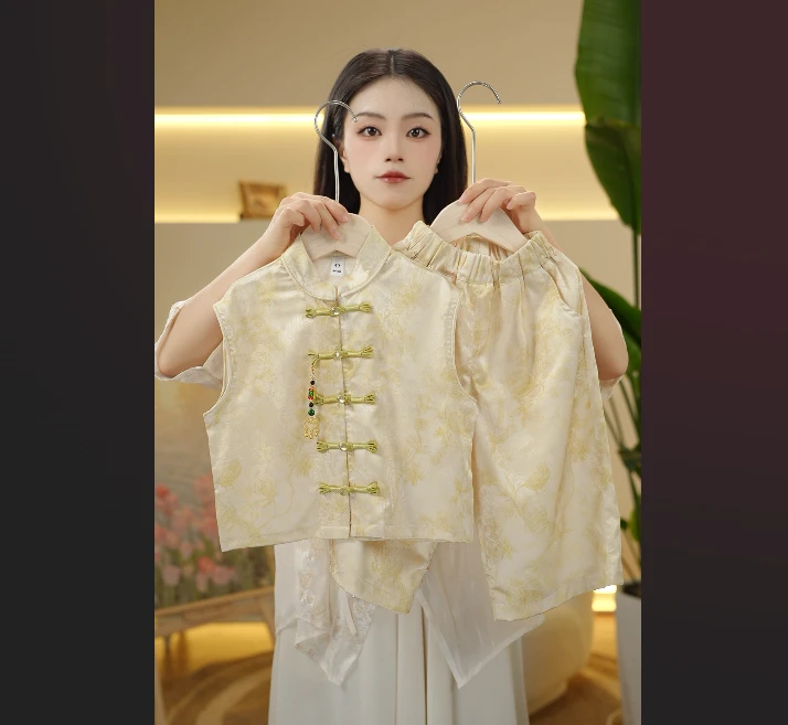 2025气质新中式夏季复古古风中国风明制立领民国风绣花汉服59101