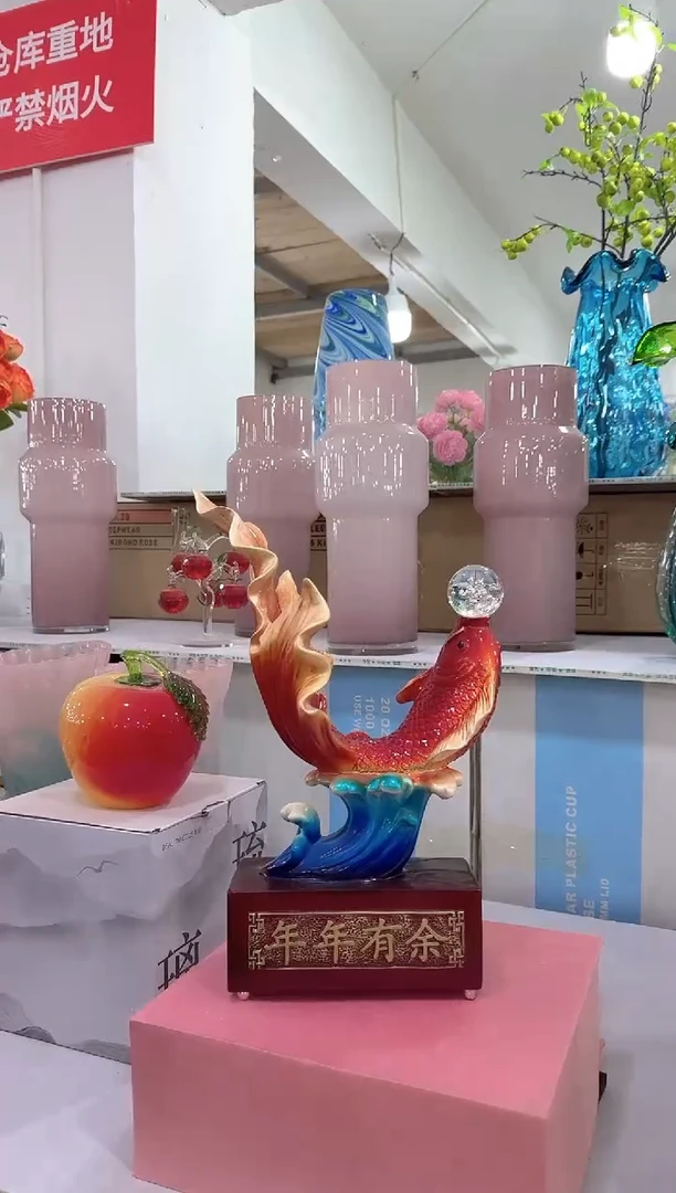 【闪购商品】琉璃迪喜花器-l-早6