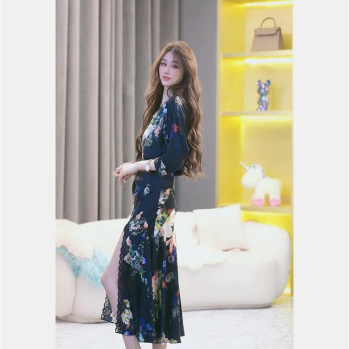 【老板娘衣橱】重磅桑蚕丝设计感时尚显瘦复古春夏季半身裙 250335