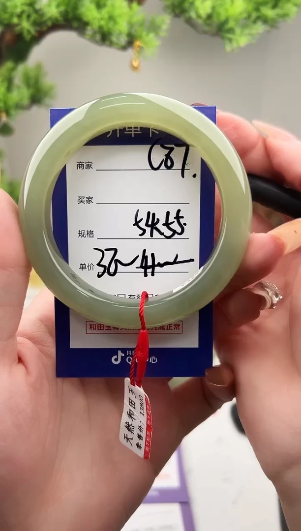 未镶嵌手镯和田玉微色差C87