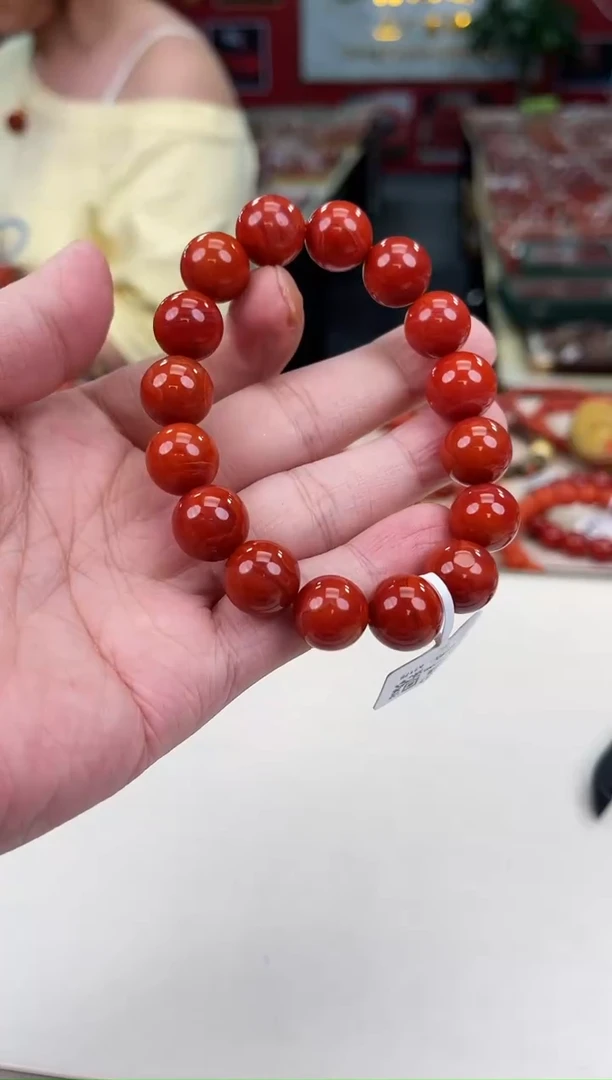 未镶嵌瓦西手串13+南红玛瑙一个/条