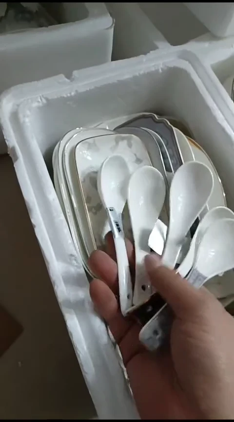 瓷骨瓷小勺随机发5个