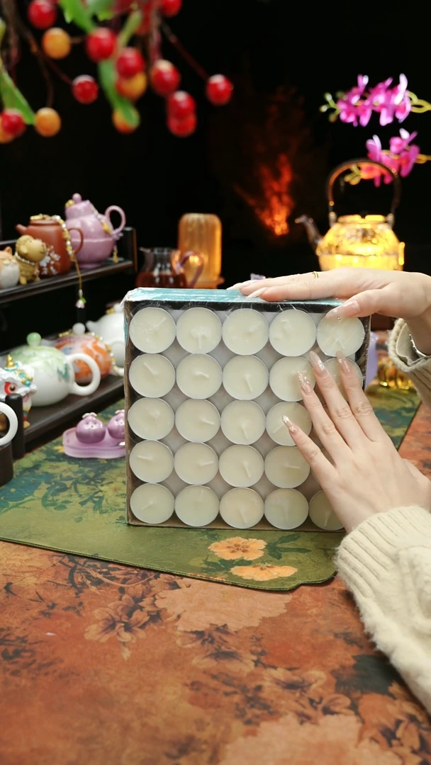 【闪购商品】植物蜡烛4小时100颗茶蜡烛