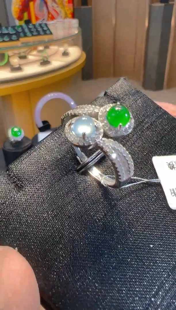 【闪购商品】翡翠戒指银S925镶嵌多样性发货一件