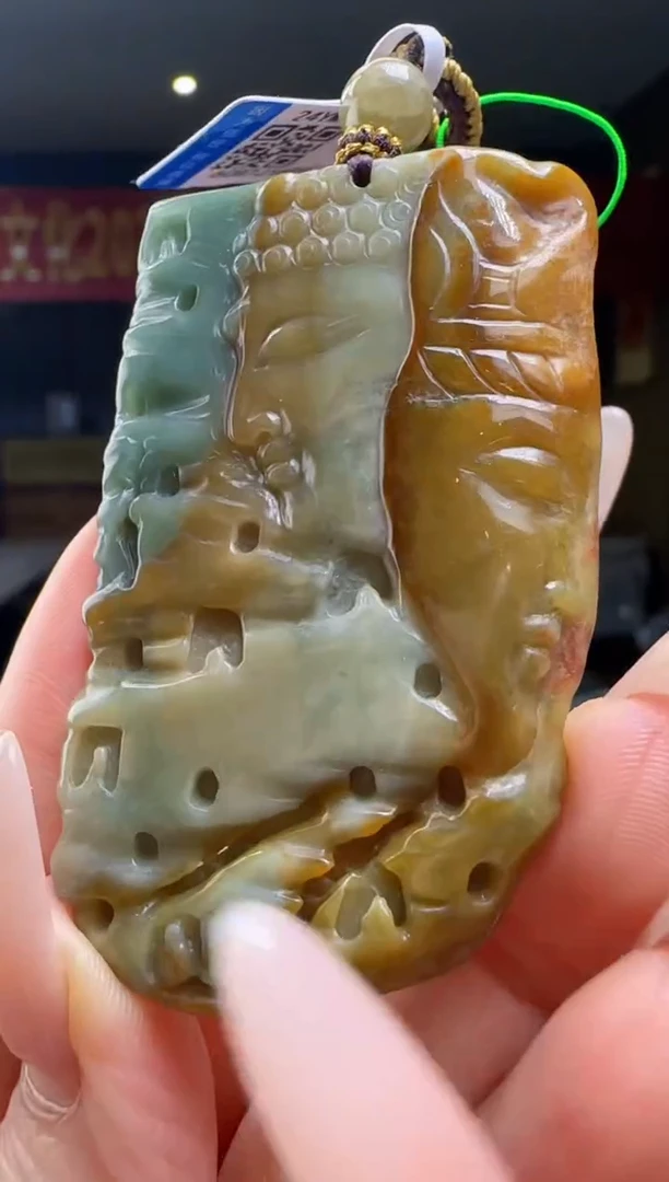 翡翠未镶嵌颈饰YJ@@60B7J16840