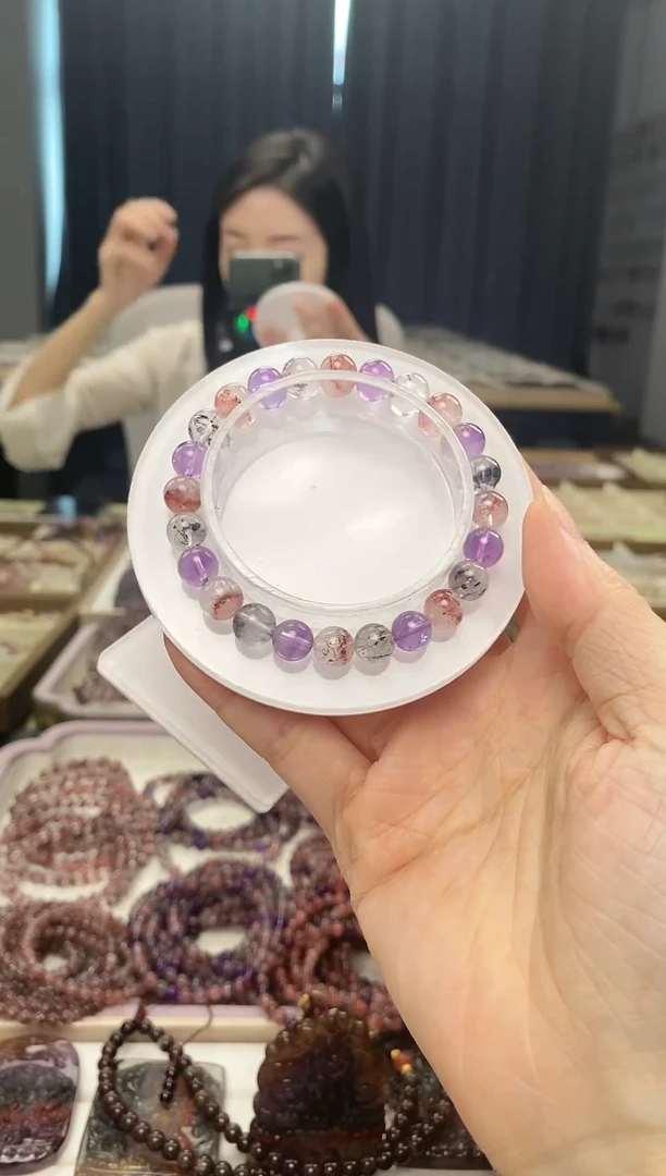 未镶嵌手串水晶超七8mm 多样性发一