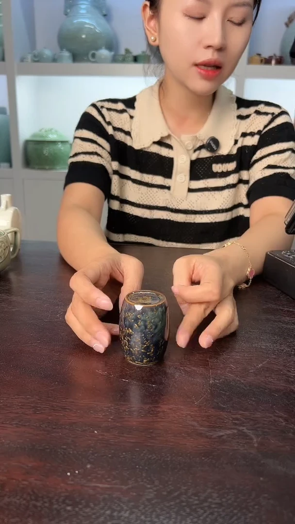 龙泉云间青瓷小米茶器