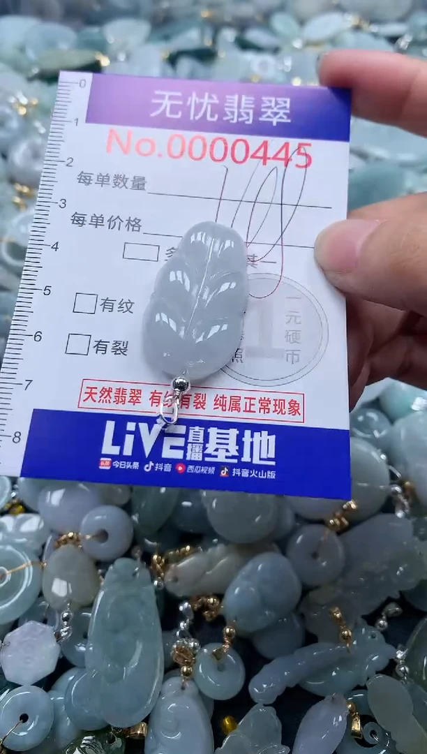 翡翠未镶嵌吊坠(不含链)445
