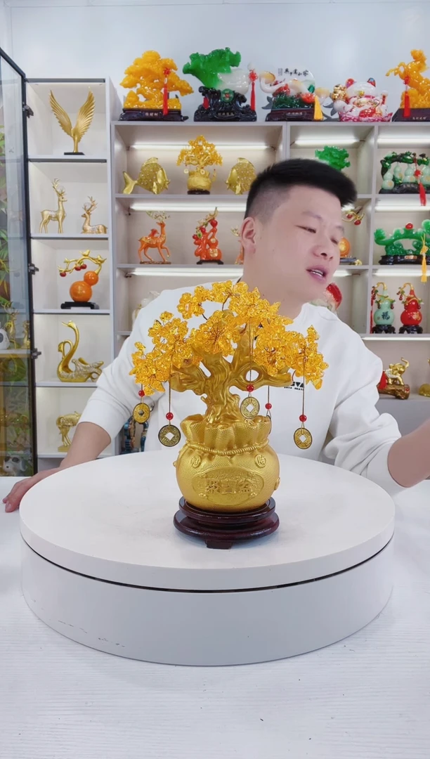 摆件大号发米树摆件