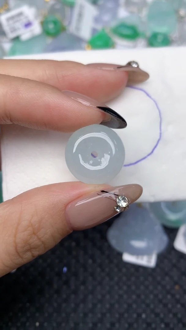 颈饰未镶嵌翡翠天然缅甸翡翠a货百元以上9元证书费自理