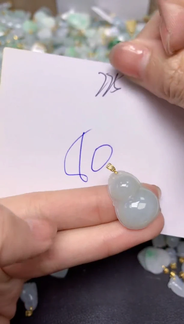 【闪购商品】翡翠颈饰18K金镶嵌 天然翡翠A货1