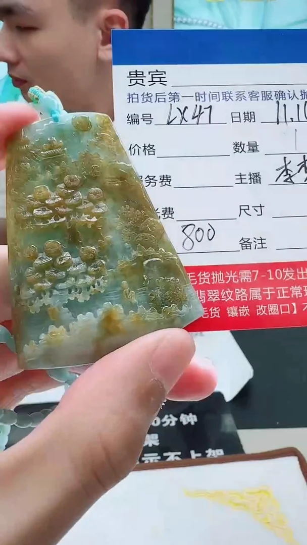 未镶嵌定制翡翠LX47翡翠吊坠-多样性发其一