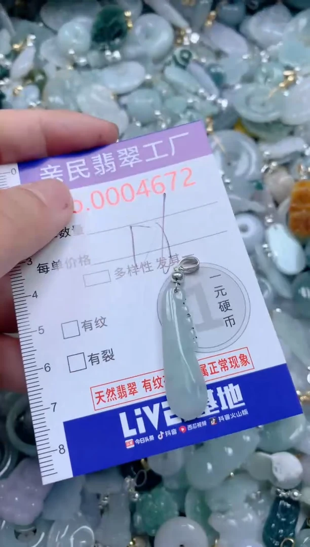 翡翠未镶嵌吊坠(不含链)4672