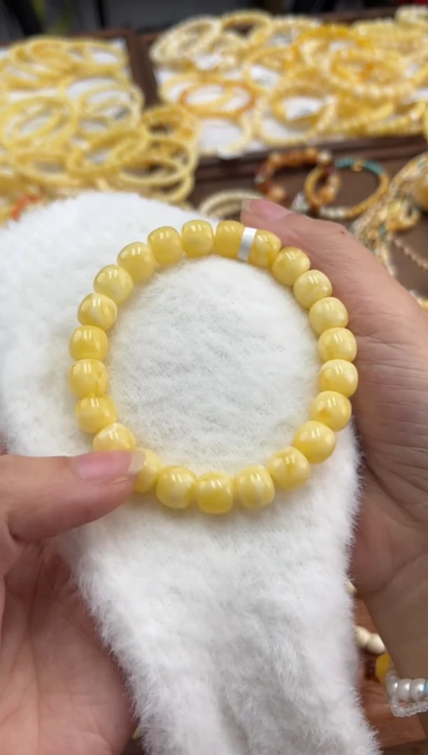【闪购商品】蜜蜡裸石未镶嵌蜜蜡手串没品控9.6