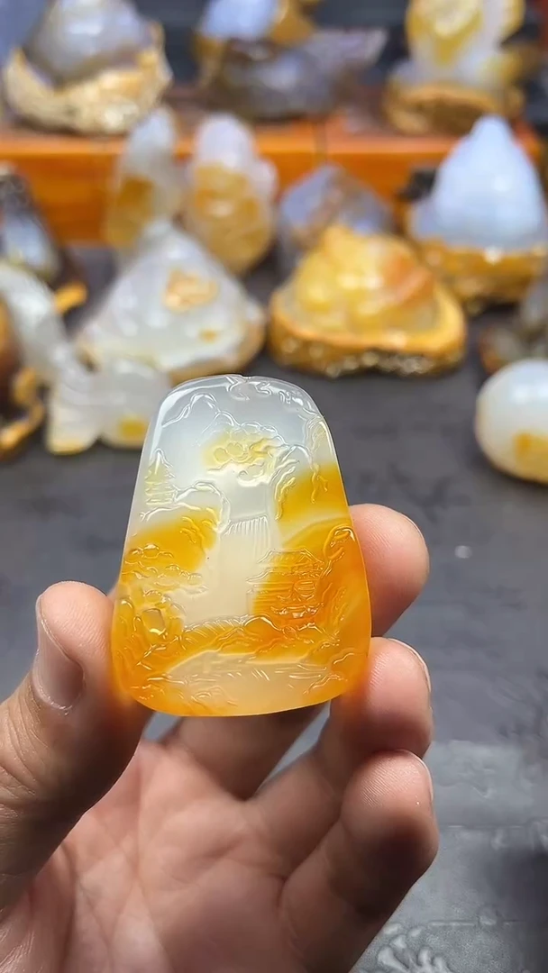【闪购商品】玛瑙/玉髓吊坠未镶嵌1