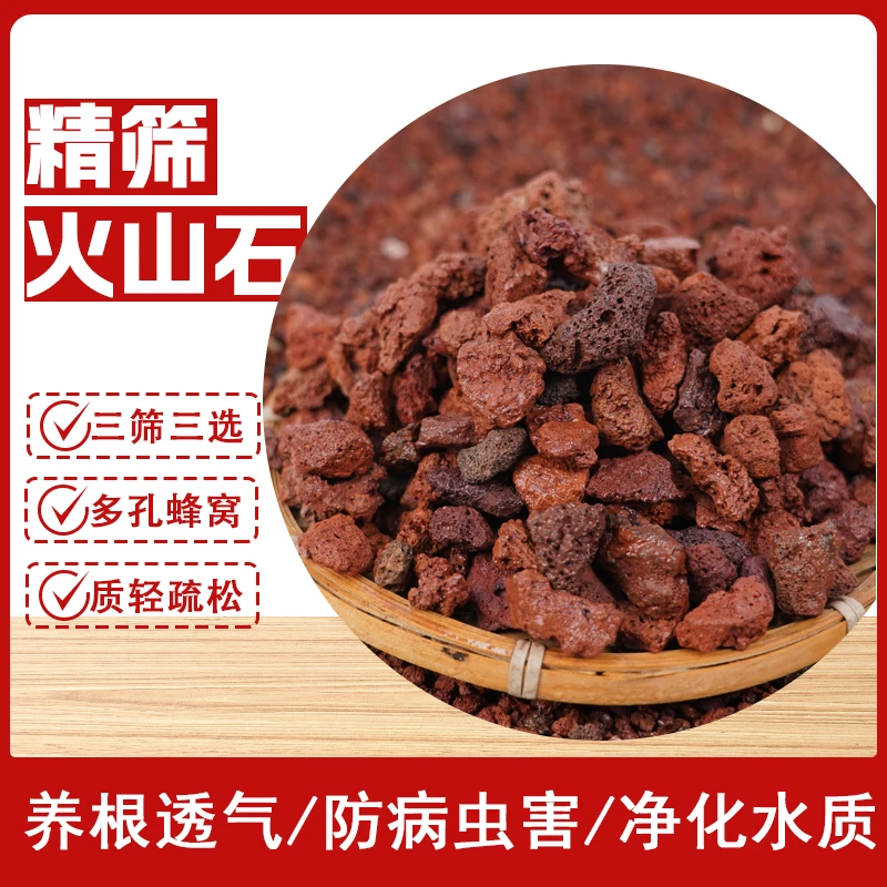 【买3斤送2斤】火山岩颗粒兰花花盆铺面古法养鱼水族缸垫底专用植料