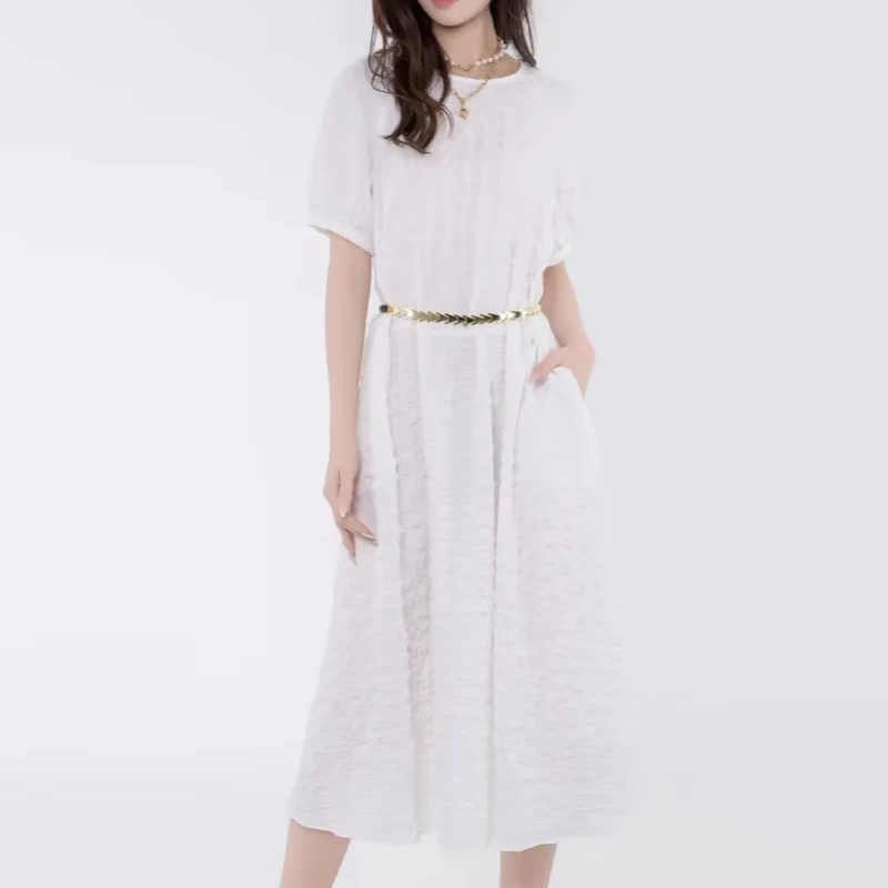 AMASS/阿玛施夏日清新活力减龄肌理感廓形洋装5500534