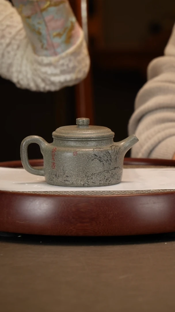 【闪购商品】紫砂茶壶【张赦棠】古象天青德钟