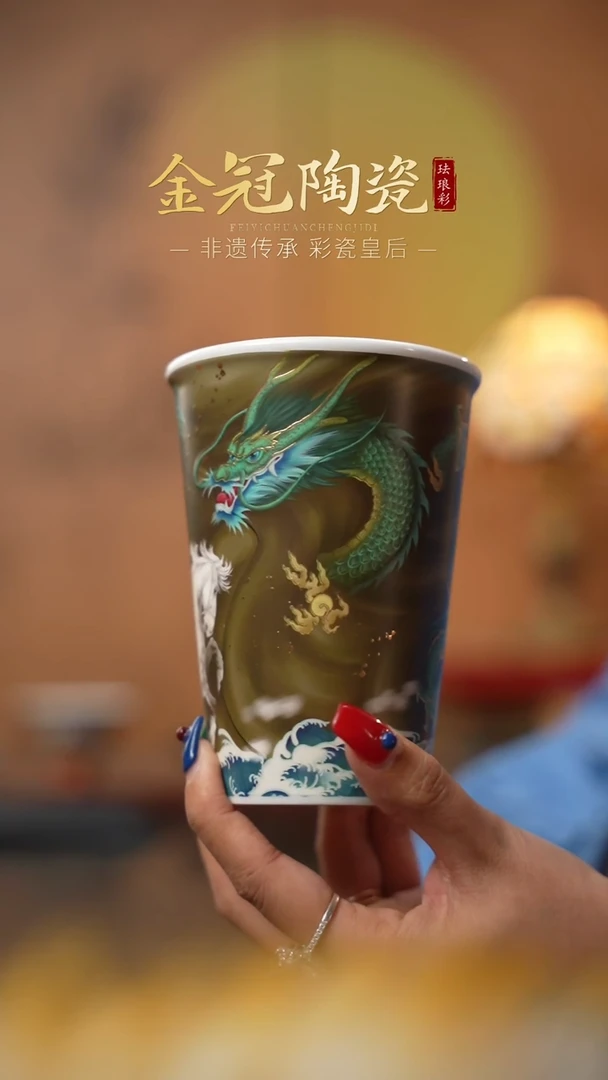 陶瓷青霄白虹【龙马可乐杯】