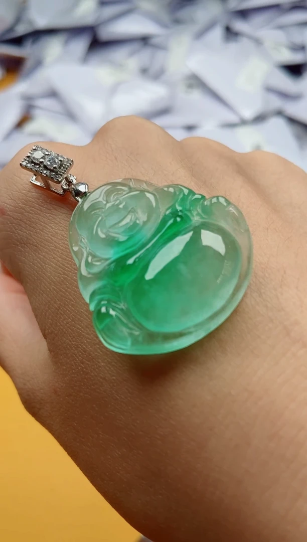 锦玺翡翠吊坠链接20000053