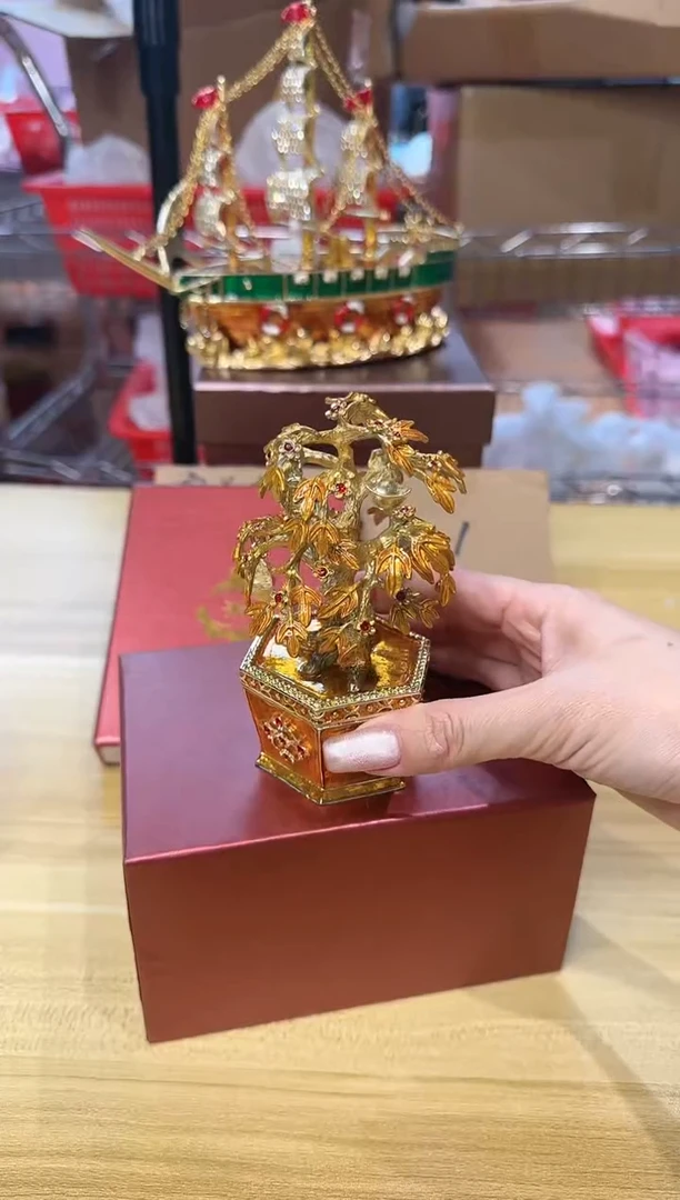 【闪购商品】茶宠珐琅首饰盒摆件AD101