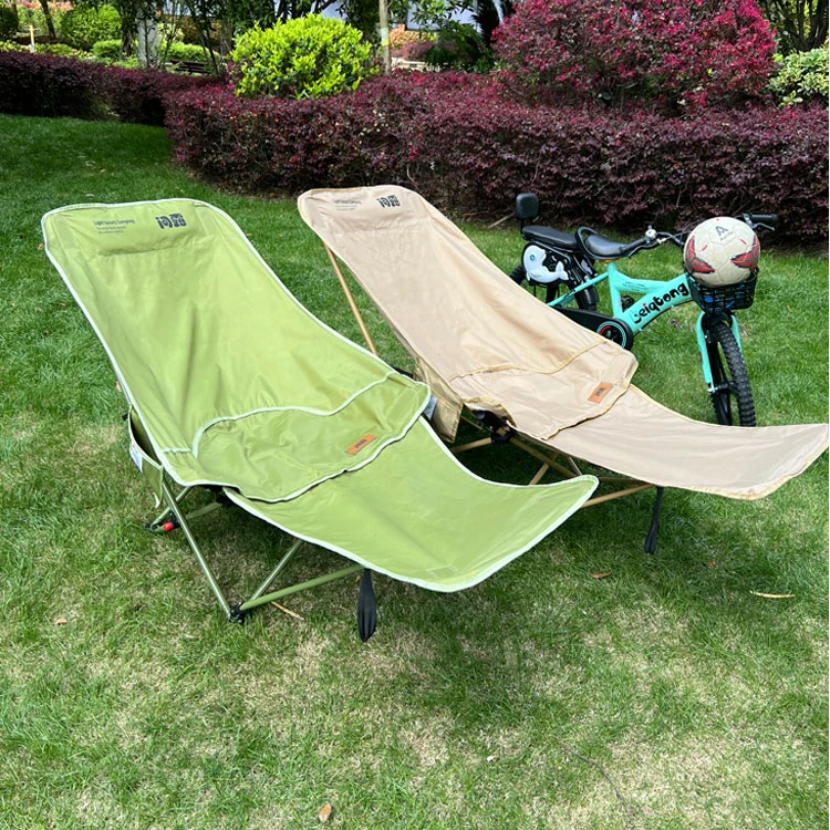问露户外折叠躺椅午休椅露营躺椅可调节躺椅月亮椅可折叠椅子