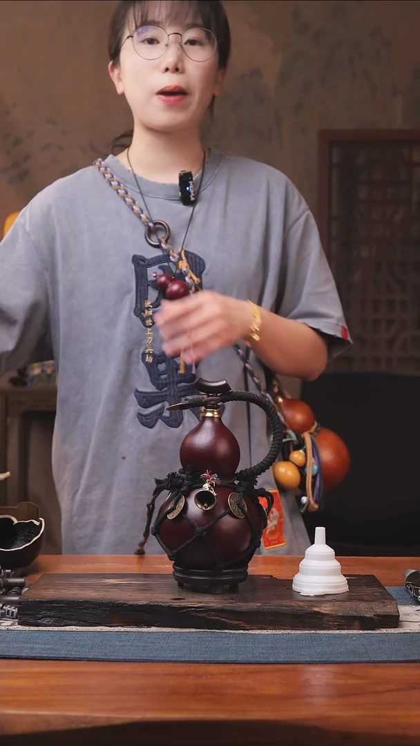 1392号精品大漆葫芦防腐防渗装水茶酒