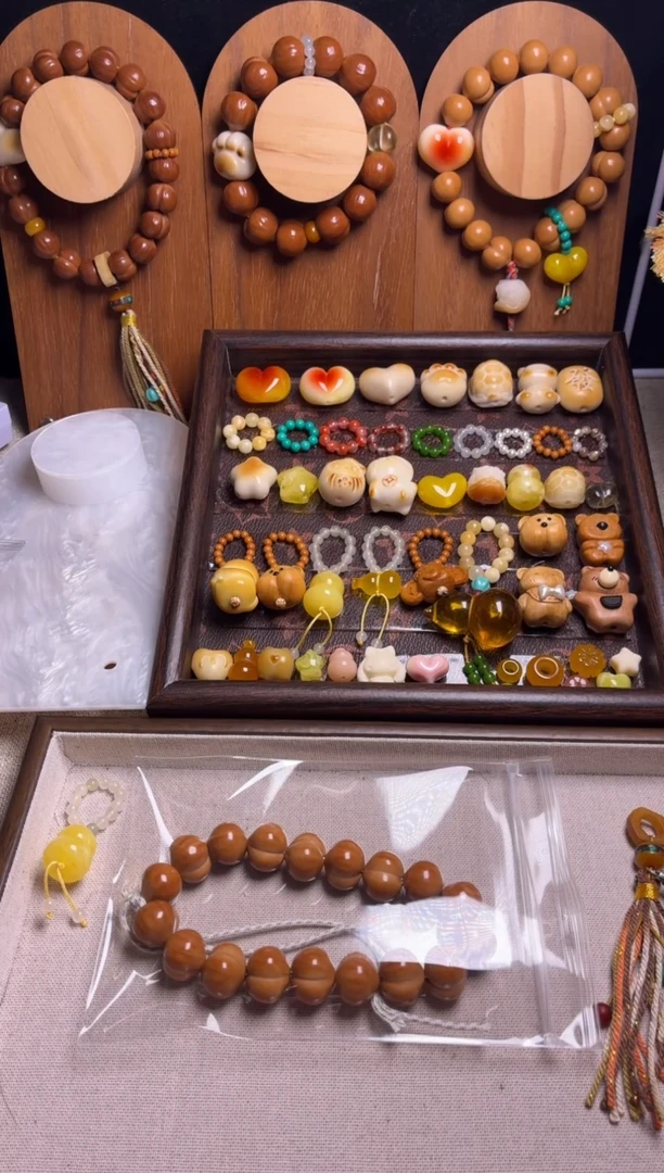 手串猴头核桃高*麦全品新品高桃素手持