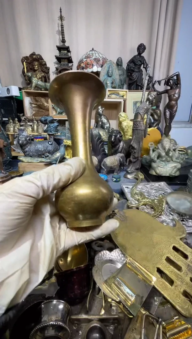 茶盏大阪中古铜器摆件205