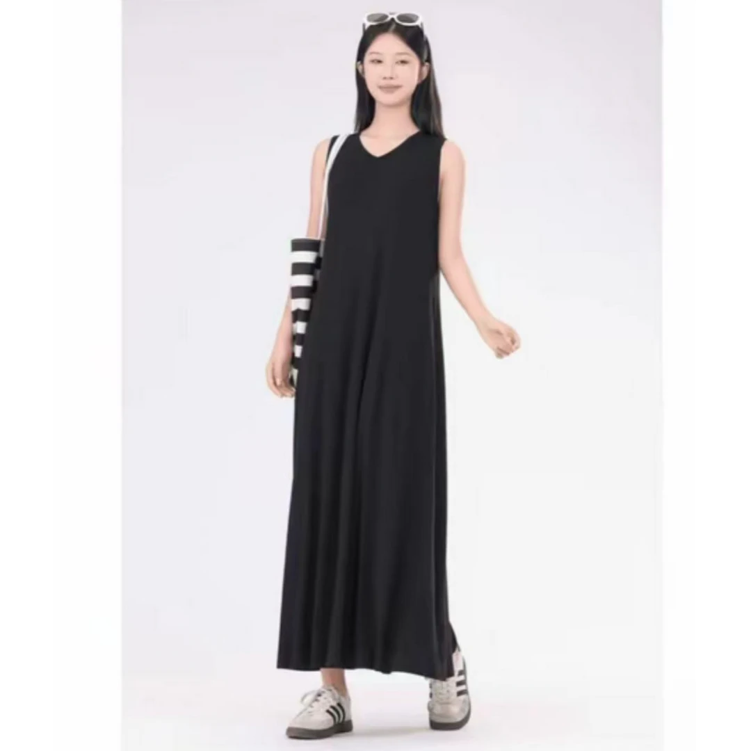 GIRDEAR/哥弟 传奇瑰宝系列舒适亲肤V领背心连衣裙1500550