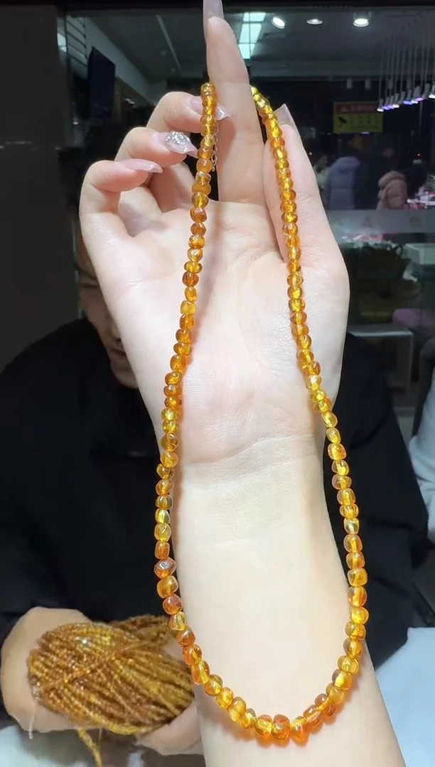 【闪购商品】琥珀颈饰未镶嵌多样性发一件 086