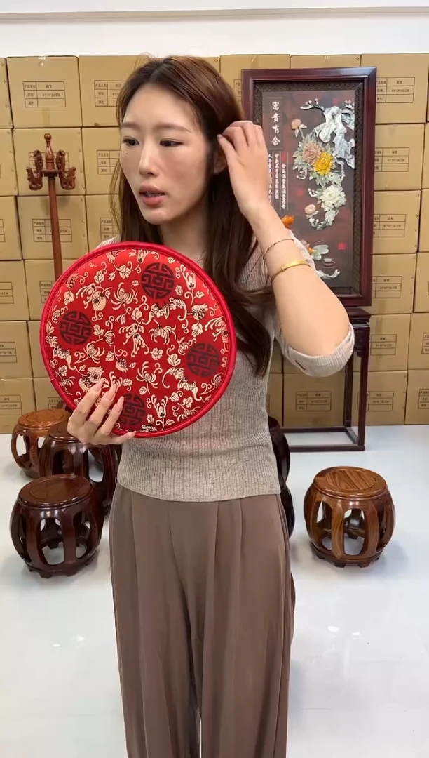 花梨木类家具鼓凳坐垫