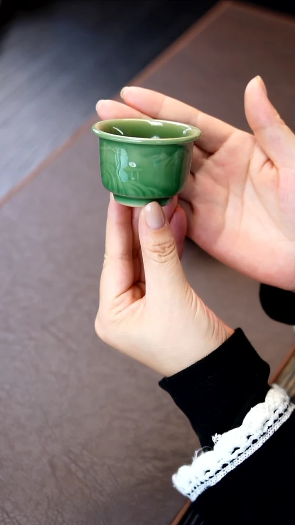 青瓷手工茶器包邮不带礼盒