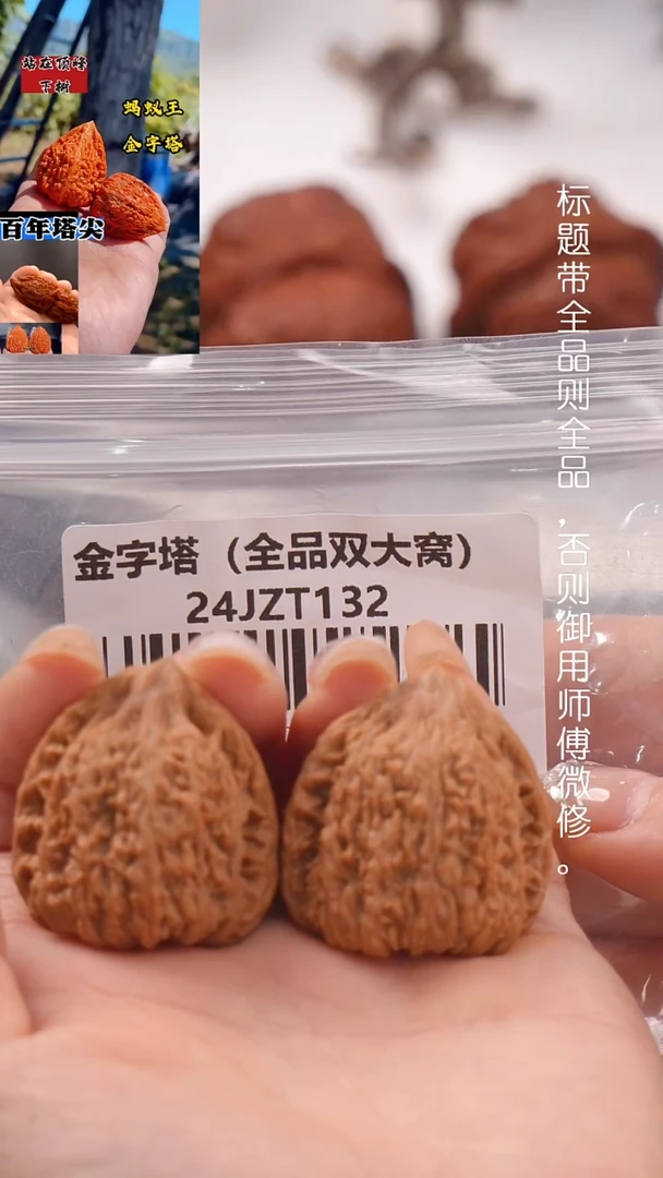 文玩核桃把件32蚂蚁王金字塔（全品）