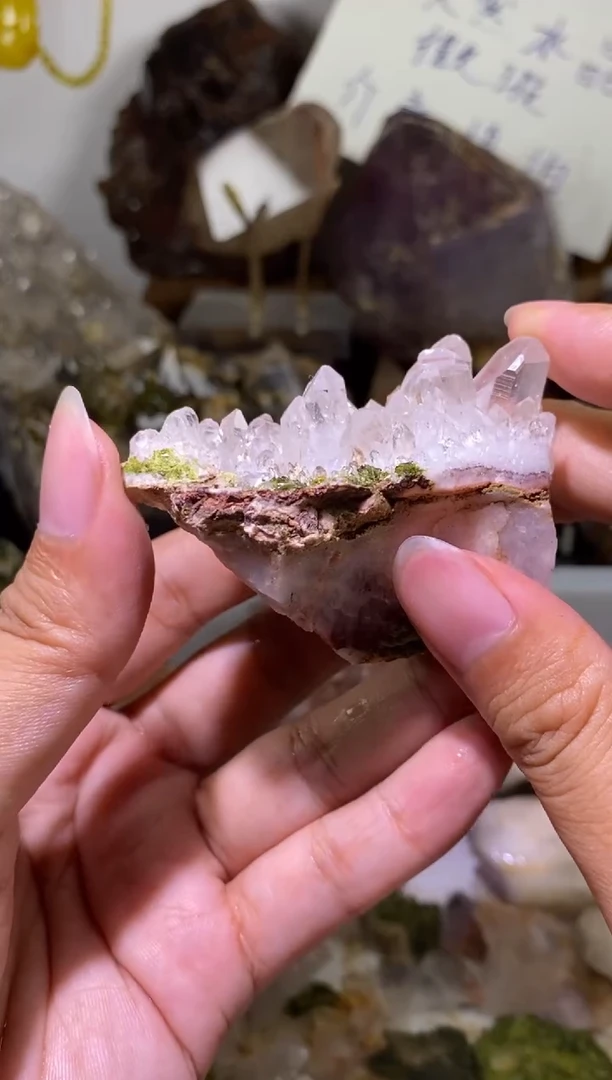 未镶嵌珠宝半成品水晶76号 120克花园水晶晶簇天空之城