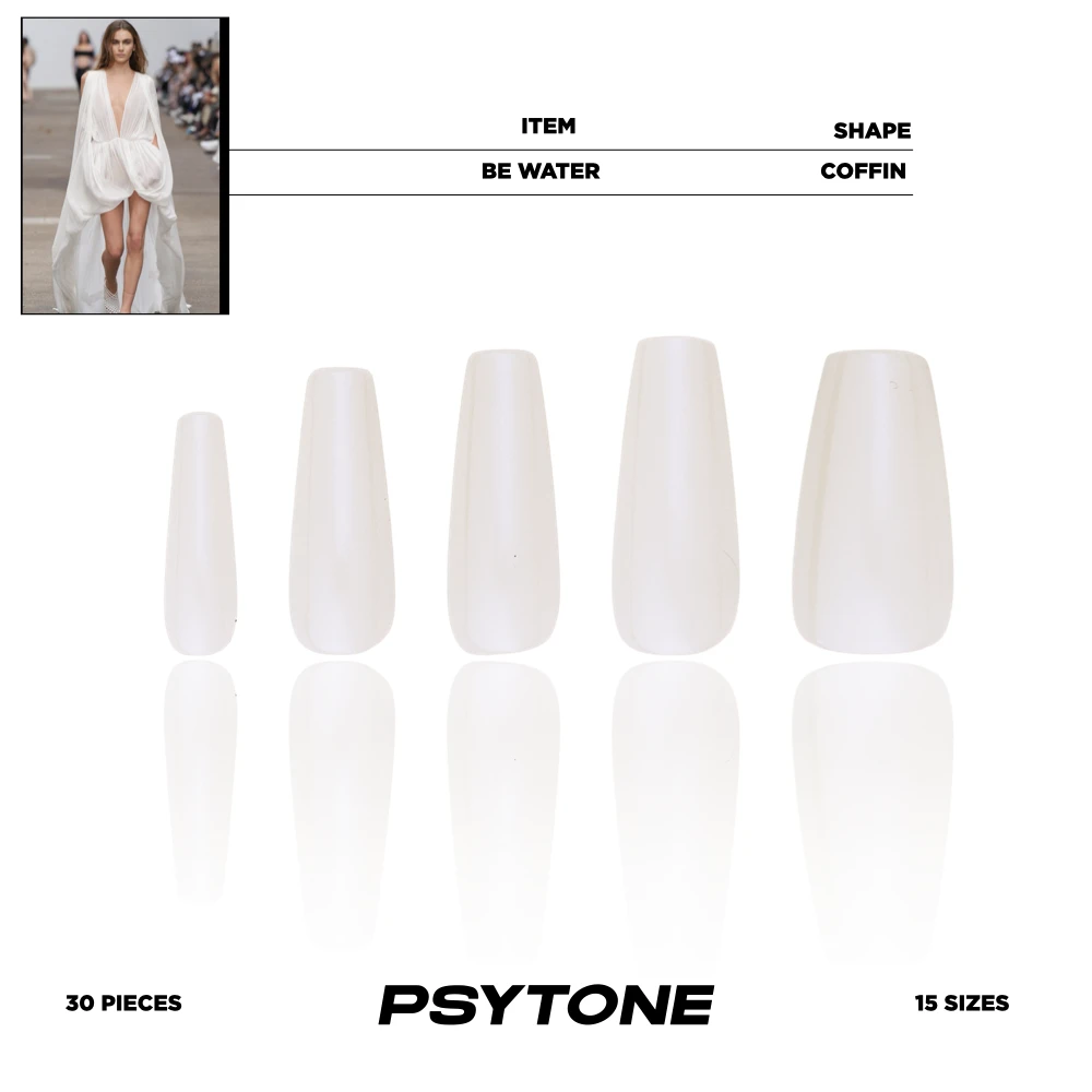 幻调 凉白开Cold boiled water | 长梯纯色穿戴甲