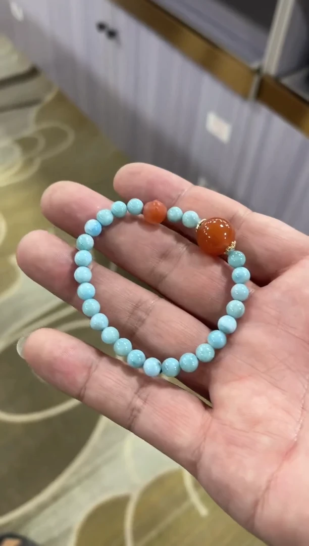 【闪购商品】针钠钙石（海纹石）手链未镶嵌多样性发1件