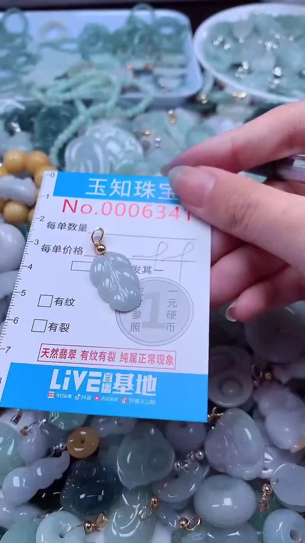 翡翠未镶嵌吊坠(不含链)6341