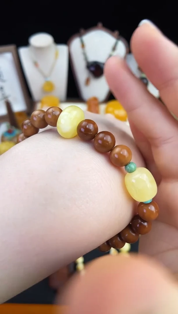 琥珀未镶嵌珠宝奇石柒月