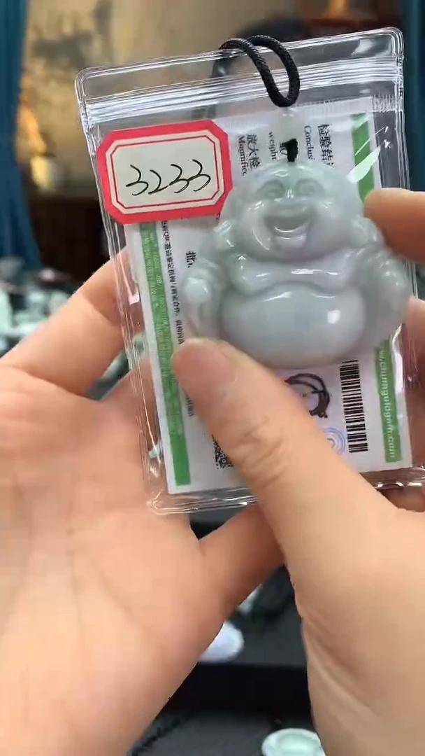颈饰未镶嵌翡翠佛公3233