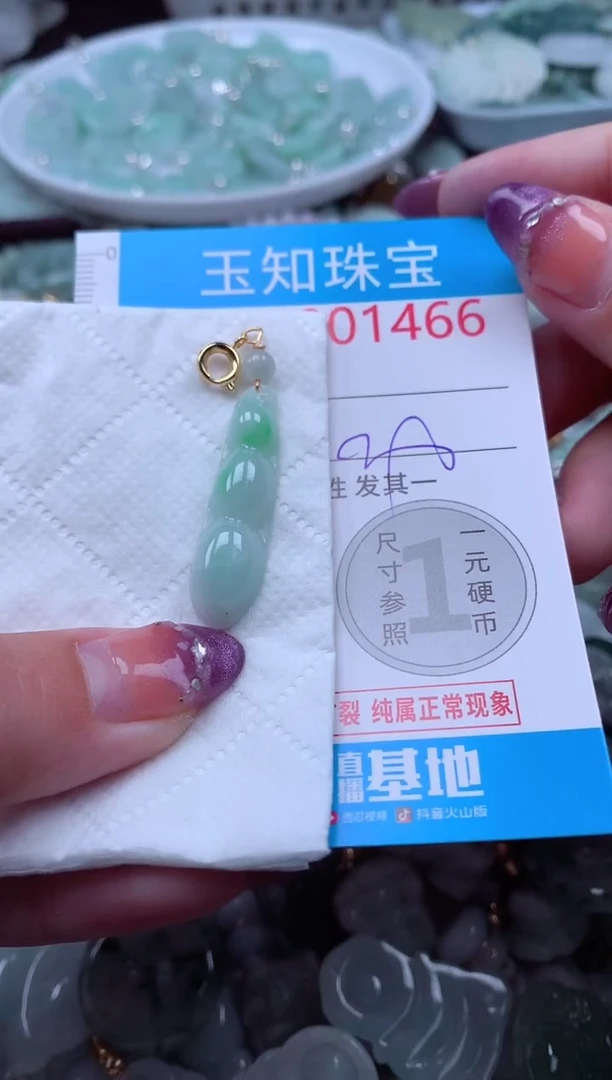 翡翠未镶嵌吊坠(不含链)1466